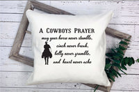 Cowboy Prayer Pillow