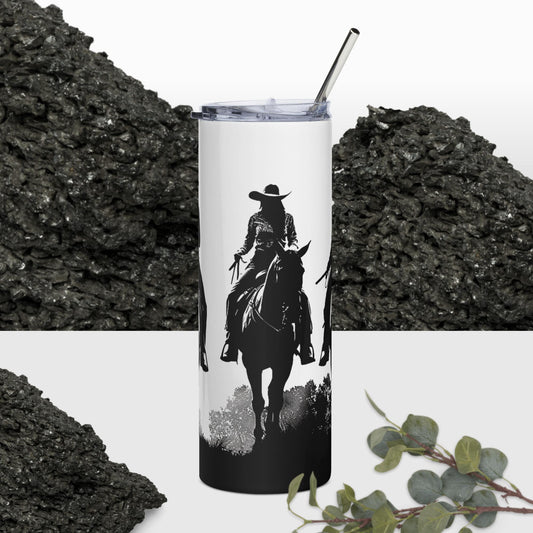 B&W Cowgirl 20oz Stainless Steel Tumbler