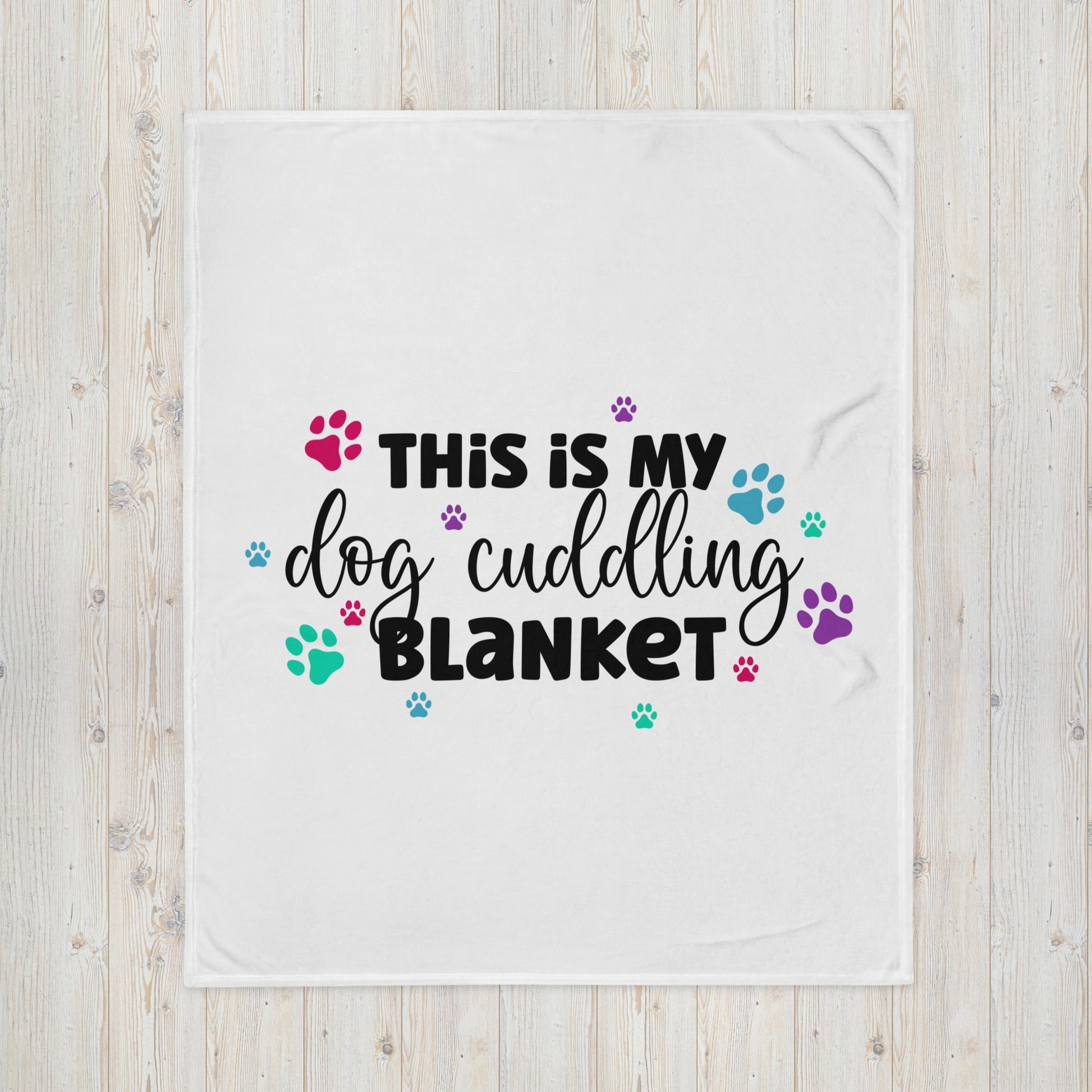 Dog Cuddle Throw Blanket