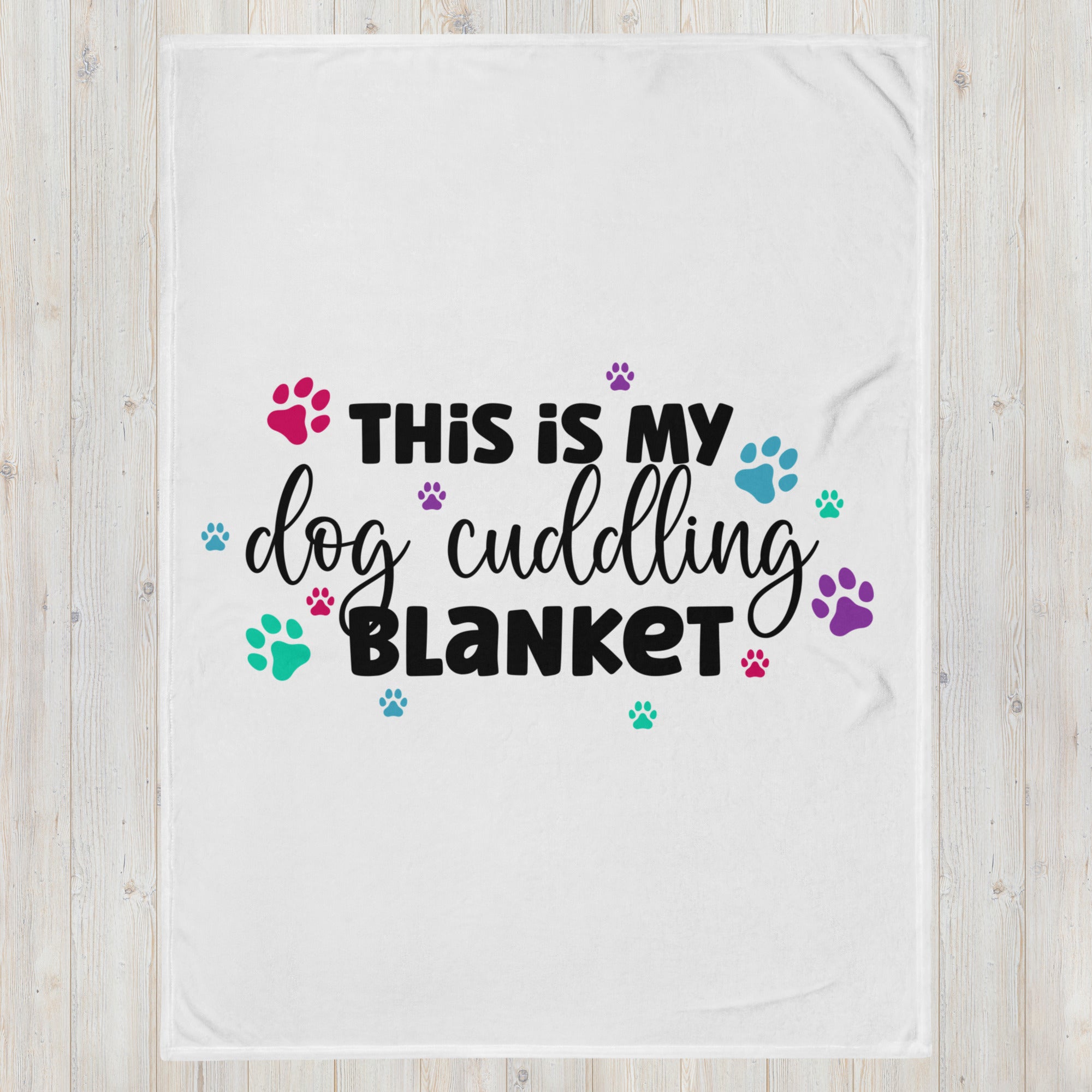 Dog Cuddle Throw Blanket