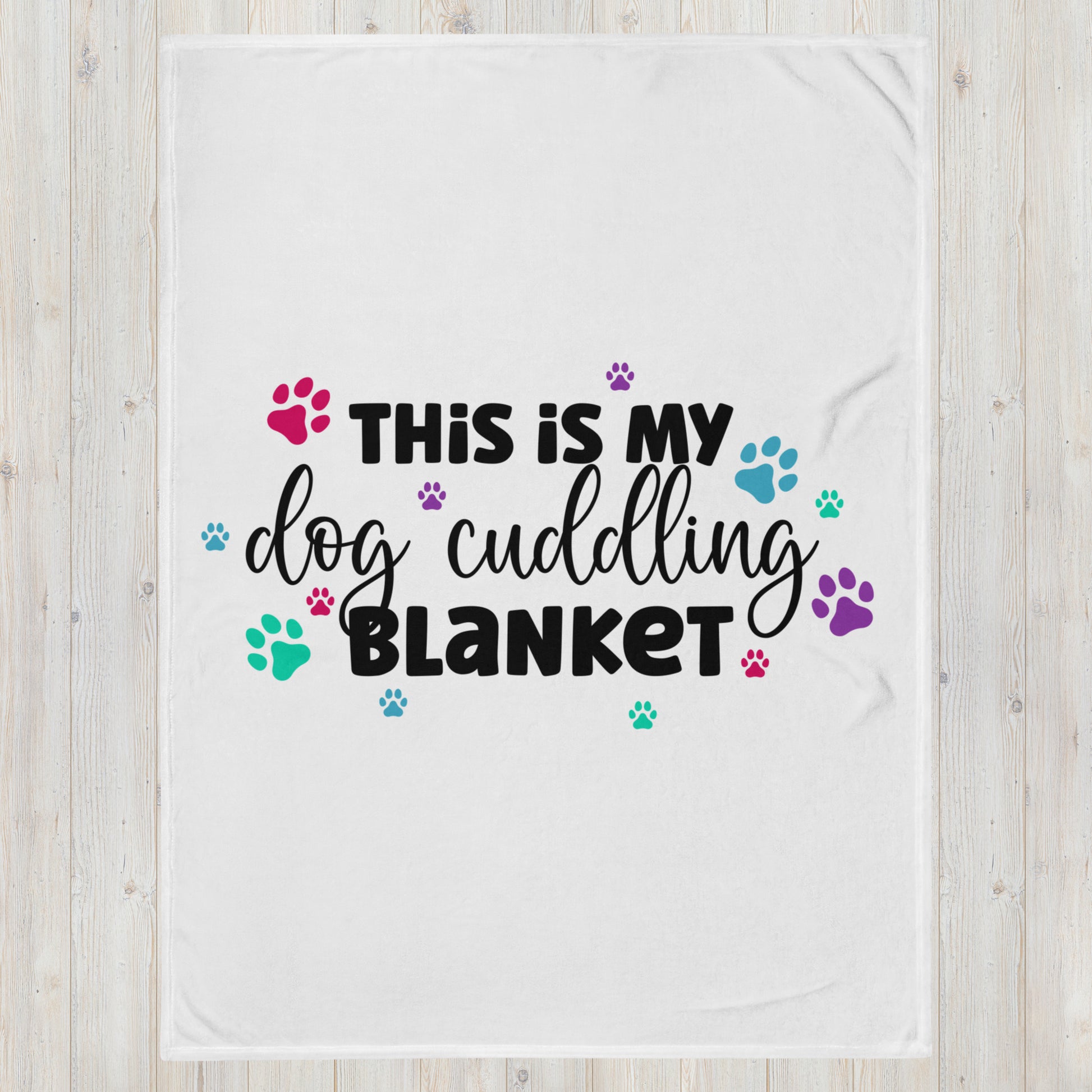 Dog Cuddle Throw Blanket