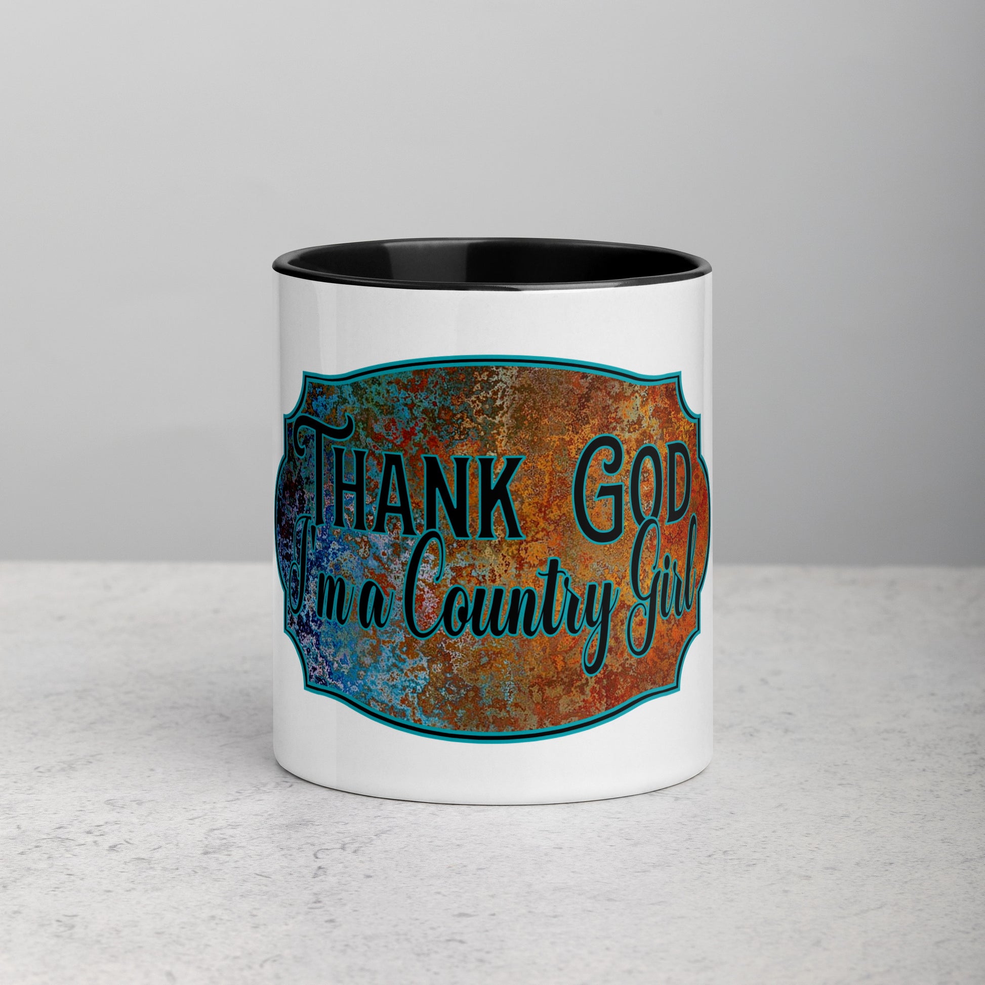 Country Girl Mug with Color Inside