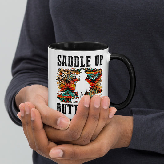 Saddle Up Buttercup Mug with Color Inside