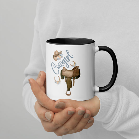 Cowgirl Mug with Color Inside